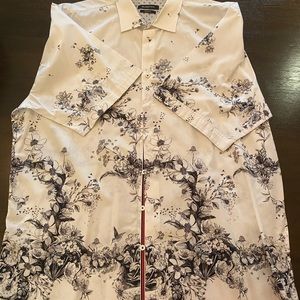 Bugatchi short sleeve button down dress shirt